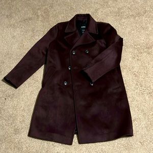 Express Dark Burgundy Trench